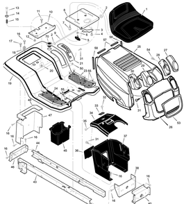 Part Location Diagram of F-030761L Murray Instruction Book & Parts List